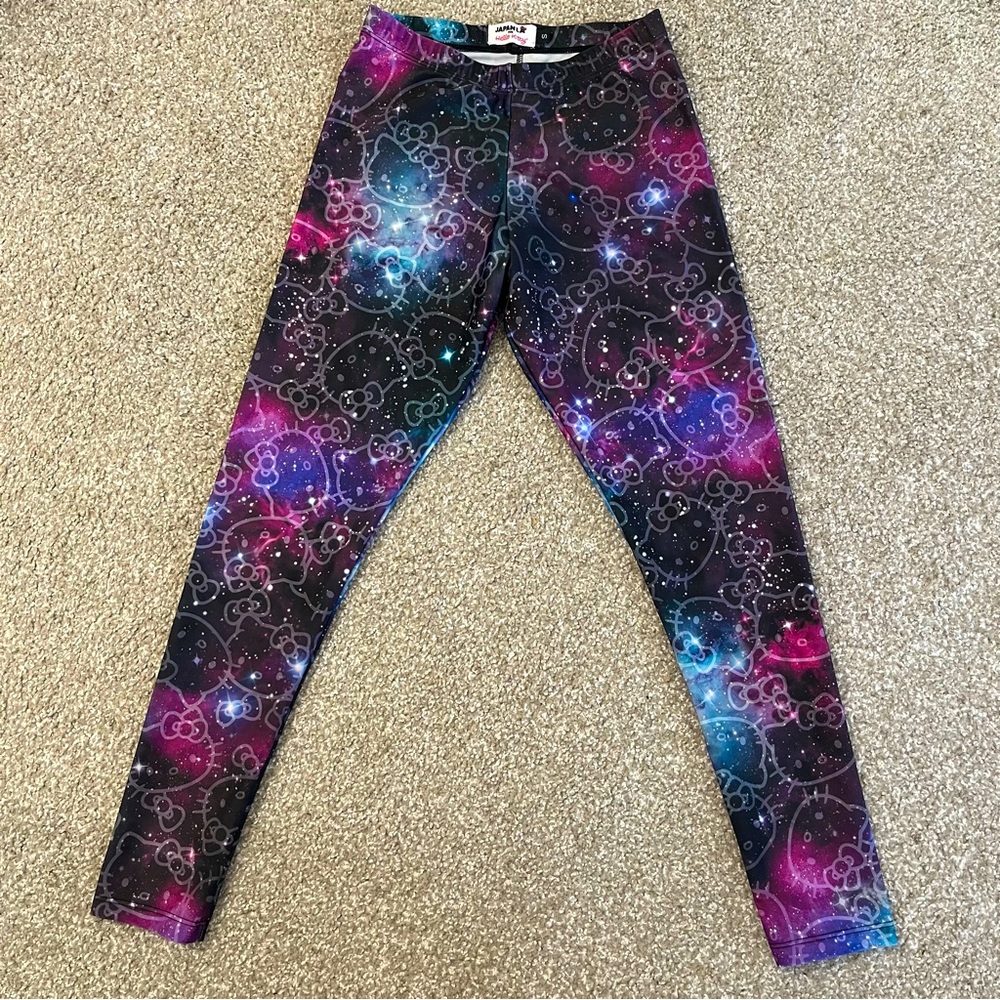 Japan LA Hello Kitty galaxy print leggings. Size S.